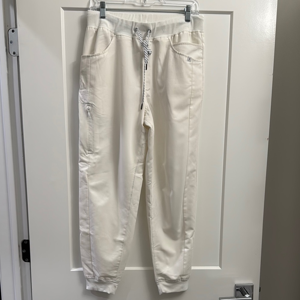 Jaanuu Men's White Jogger Pants